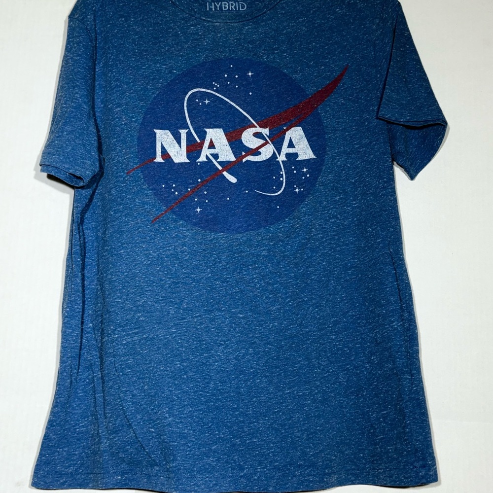 NASA Hybrid Brand T Short Size M Blue
